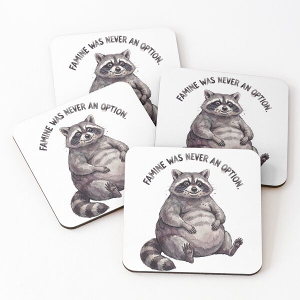 Item preview, Chubby Raccoon Foodie Humor designed and sold by Tiffany Roy.