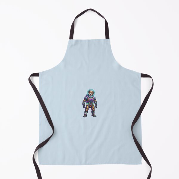 Item preview, Retro Astronaut Dog – Neon Galactic Guardian designed and sold by FootprintofLove.
