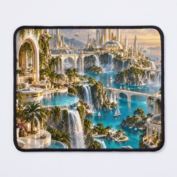 Item preview, Golden Futuristic City Luxury Sci Fi Architecture designed and sold by IRON SIREN.