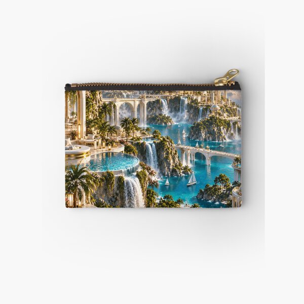 Item preview, Golden Futuristic City Luxury Sci Fi Architecture designed and sold by IRON SIREN.