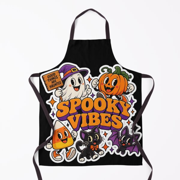 Item preview, Spooky Vibes Retro Halloween Graphic & Pattern designed and sold by NovaToons.