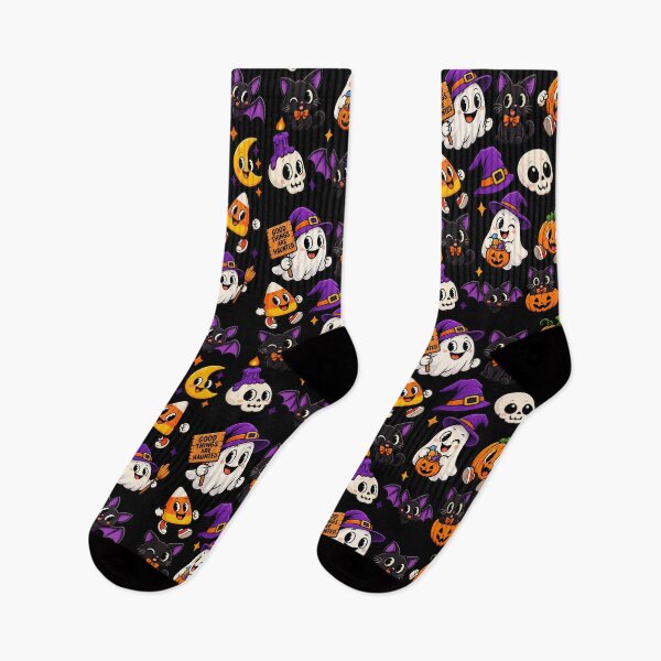 Item preview, Spooky Vibes Retro Halloween Graphic & Pattern designed and sold by NovaToons.