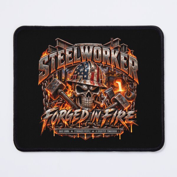 Item preview, Steelworker Forged In Fire – No Quit Blue Collar All Day designed and sold by artistwill.