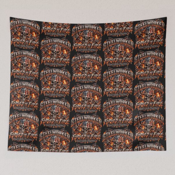 Item preview, Steelworker Forged In Fire – No Quit Blue Collar All Day designed and sold by artistwill.