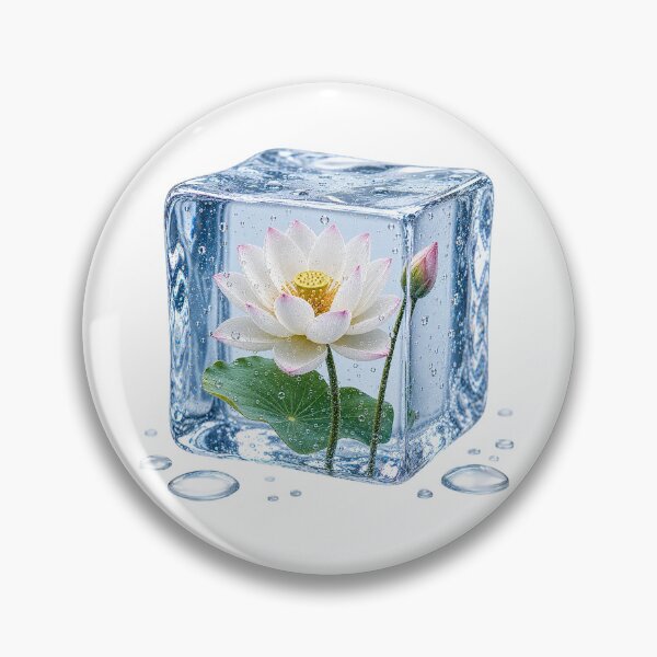 Item preview, Frozen Lotus Flower in Crystal Ice designed and sold by MichalHau.