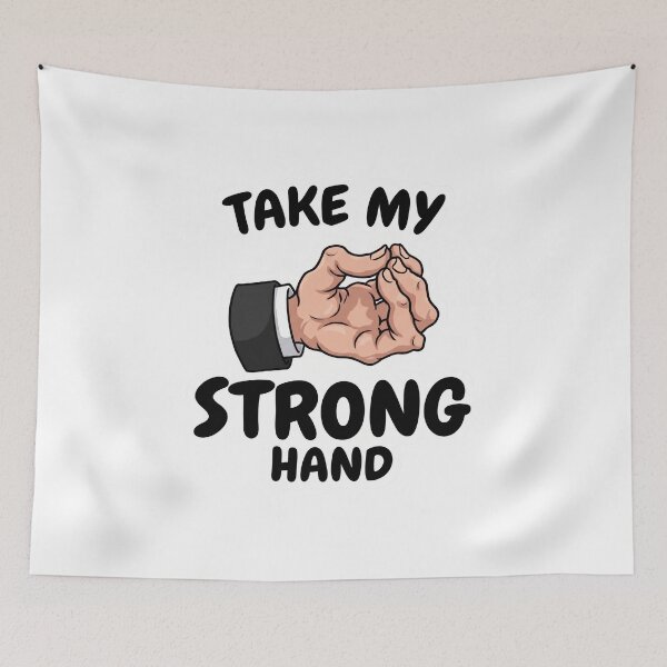 Item preview, Take My Strong Hand Funny Scary Movie Gotem Gesture Meme designed and sold by MerchViz.