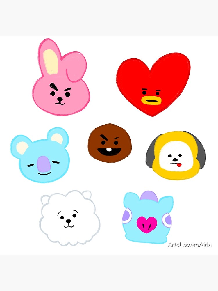 "BT21 BTS Characters" Poster by ArtsLoversAida | Redbubble