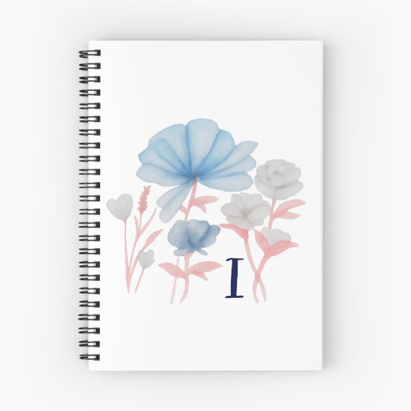 Item preview, Floral Watercolor Monogram Letter I Art designed and sold by MaisyTorrence.