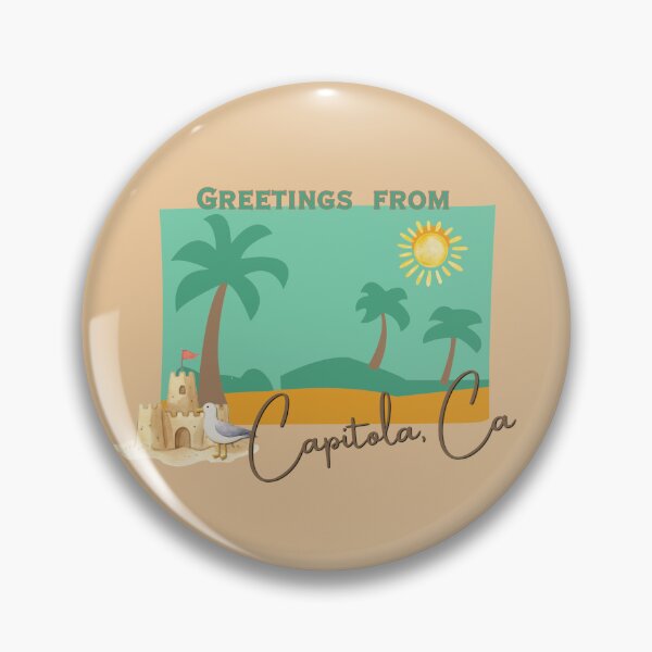 Item preview, Greetings from Capitola California Vintage Postcard Beach Design designed and sold by DonnaRaine.