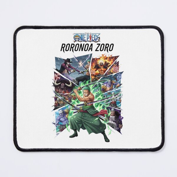 Item preview, Roronoa Zoro Three Sword Style Anime Swordsman Collage designed and sold by FreakToons.