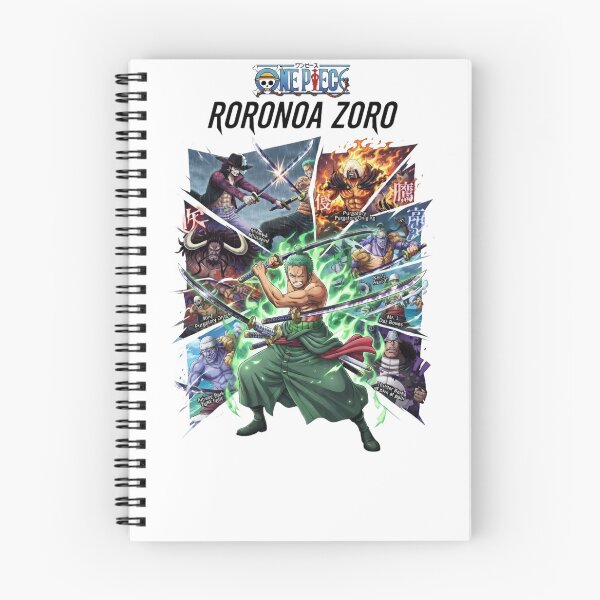 Item preview, Roronoa Zoro Three Sword Style Anime Swordsman Collage designed and sold by FreakToons.
