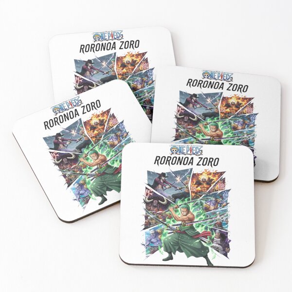 Item preview, Roronoa Zoro Three Sword Style Anime Swordsman Collage designed and sold by FreakToons.