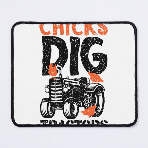 Item preview, Funny Chicks Dig Tractors Chicken Farm Humor Design designed and sold by PudgyBear.