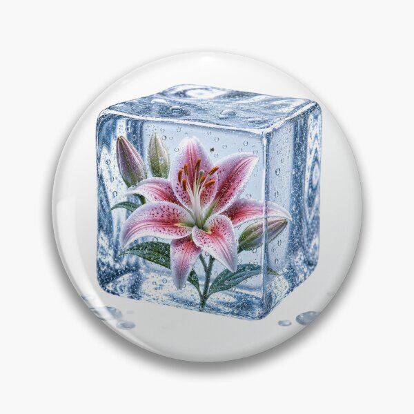 Item preview, Frozen Pink Lily in Crystal Ice designed and sold by MichalHau.