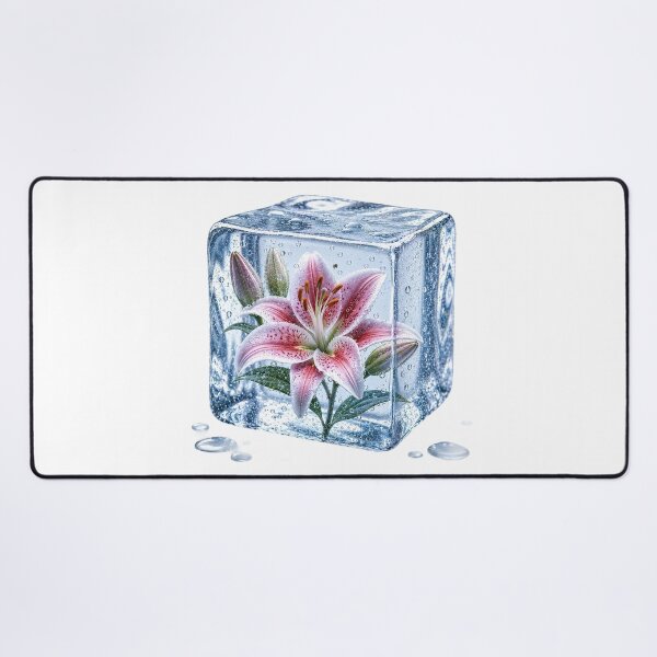 Item preview, Frozen Pink Lily in Crystal Ice designed and sold by MichalHau.