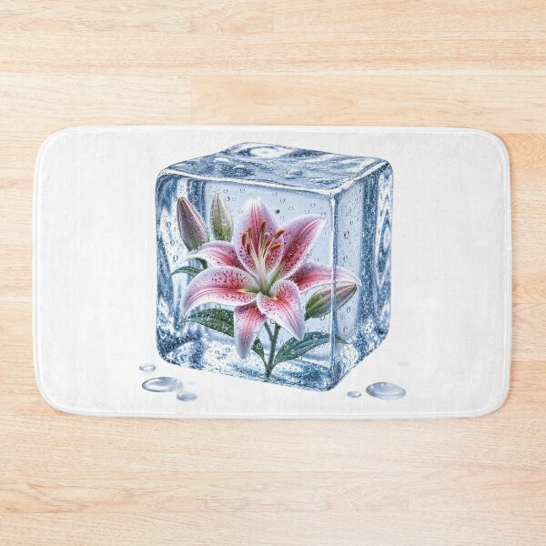 Item preview, Frozen Pink Lily in Crystal Ice designed and sold by MichalHau.