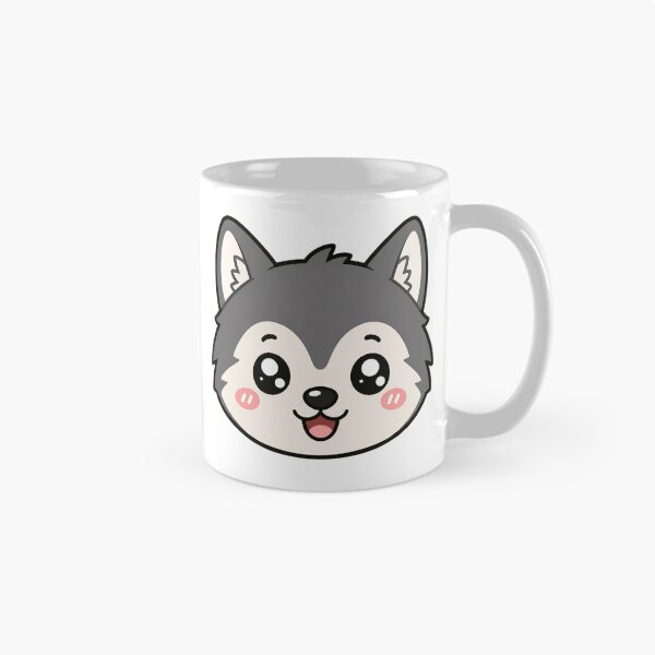 Item preview, Cute Kawaii Wolf Face designed and sold by Seculinator.