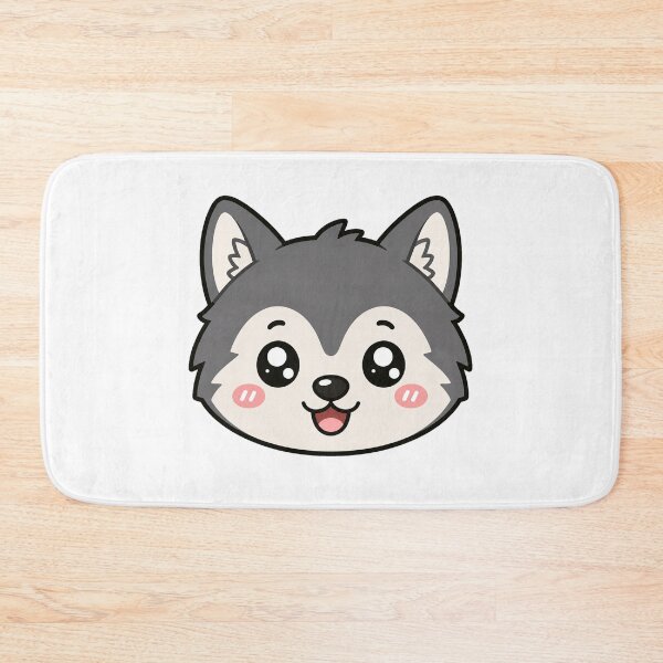 Item preview, Cute Kawaii Wolf Face designed and sold by Seculinator.
