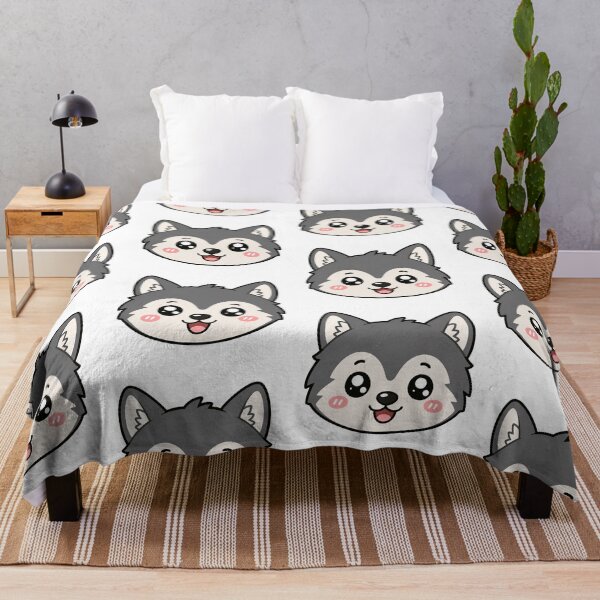 Item preview, Cute Kawaii Wolf Face designed and sold by Seculinator.
