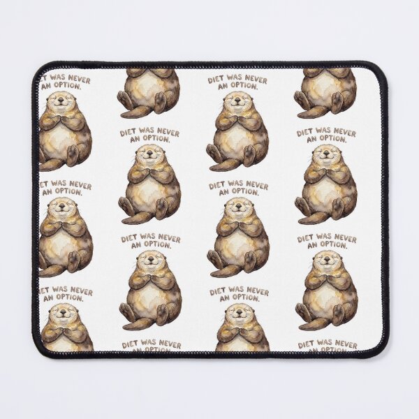 Item preview, Chubby Otter Diet Humor designed and sold by Tiffany Roy.