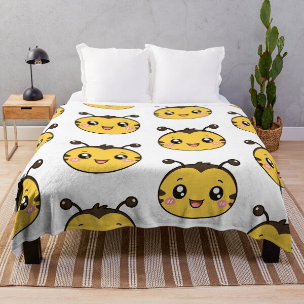 Aperçu de l'œuvre Cute Kawaii Bee Face créée et vendue par Seculinator.