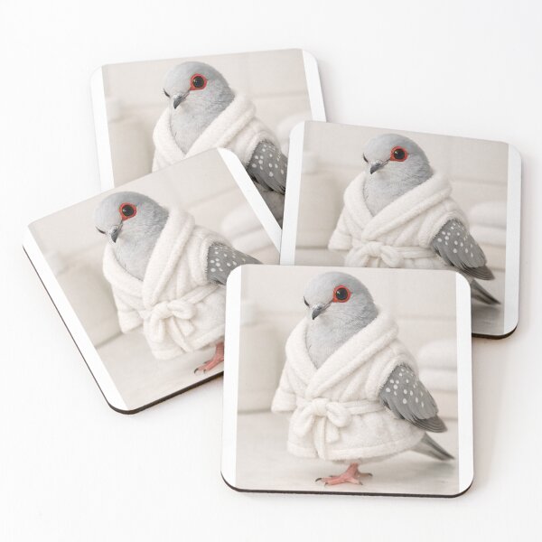 Item preview, Diamond Dove White Bathrobe designed and sold by Sillytoe.