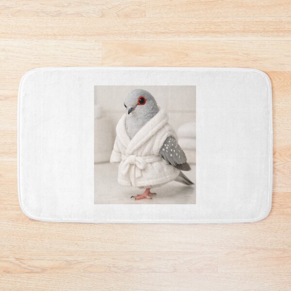 Item preview, Diamond Dove White Bathrobe designed and sold by Sillytoe.