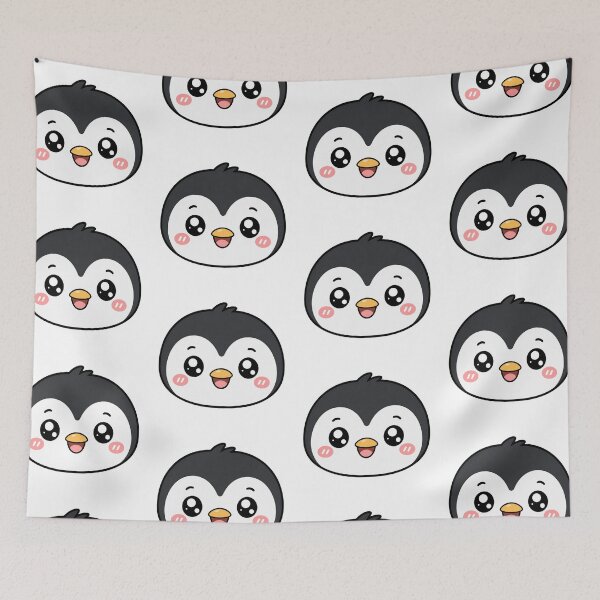 Item preview, Cute Kawaii Penguin Face designed and sold by Seculinator.