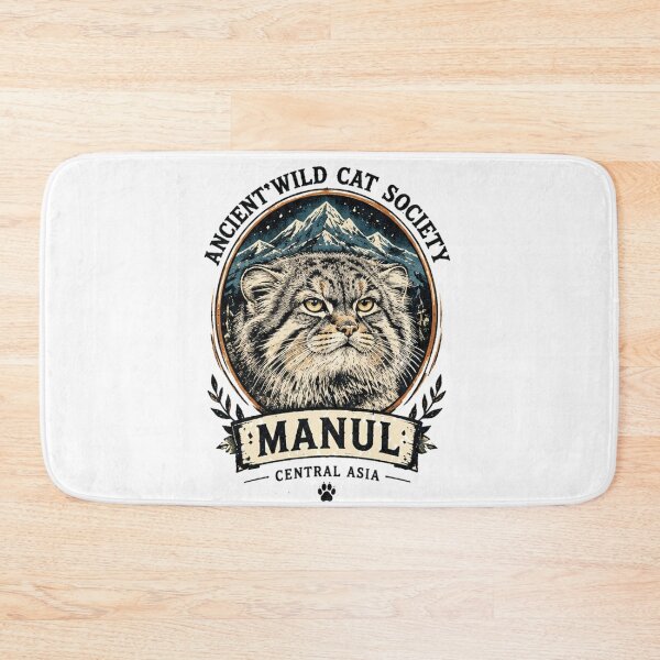 Item preview, Manul Pallas Cat Vintage Wildlife Society Central Asia  designed and sold by Thegoldenline.