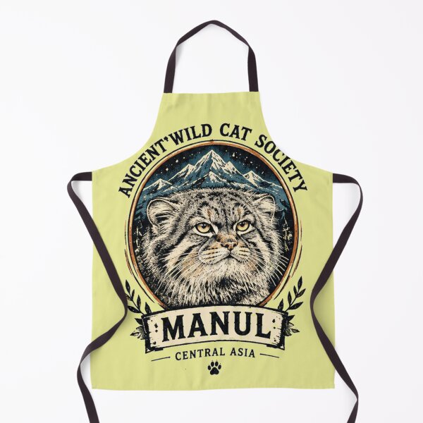 Item preview, Manul Pallas Cat Vintage Wildlife Society Central Asia designed and sold by Thegoldenline.
