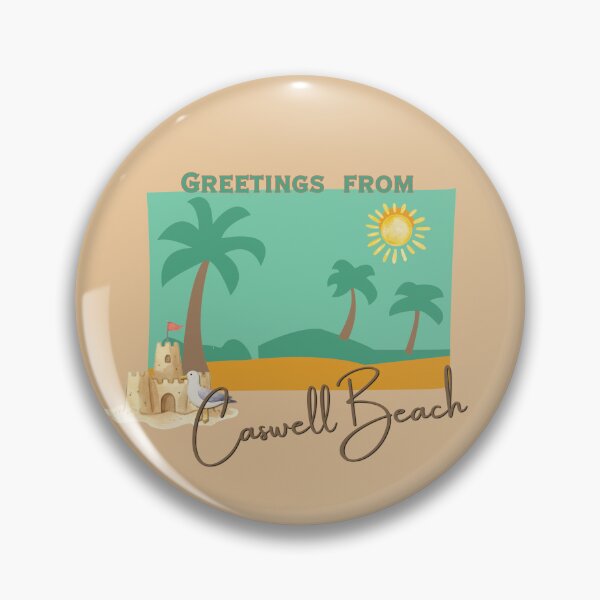 Item preview, Greetings from Caswell Beach Vintage Postcard Design designed and sold by DonnaRaine.
