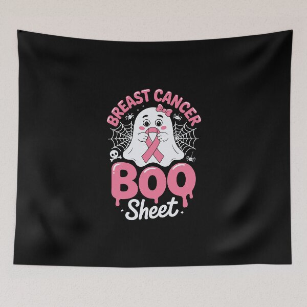 Item preview, Breast Cancer Boo Sheet   designed and sold by jkrphoto.