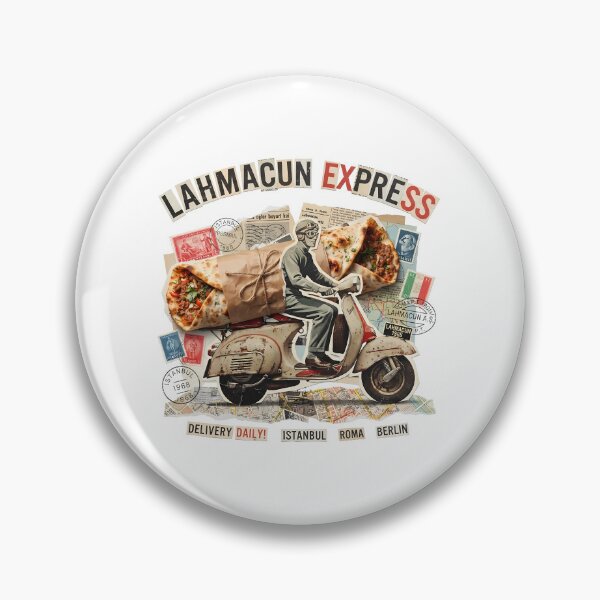 Item preview, Lahmacun Express Vintage Collage Print designed and sold by OzzFrequency.