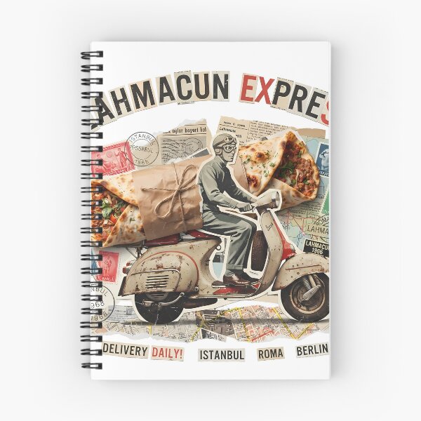 Item preview, Lahmacun Express Vintage Collage Print designed and sold by OzzFrequency.
