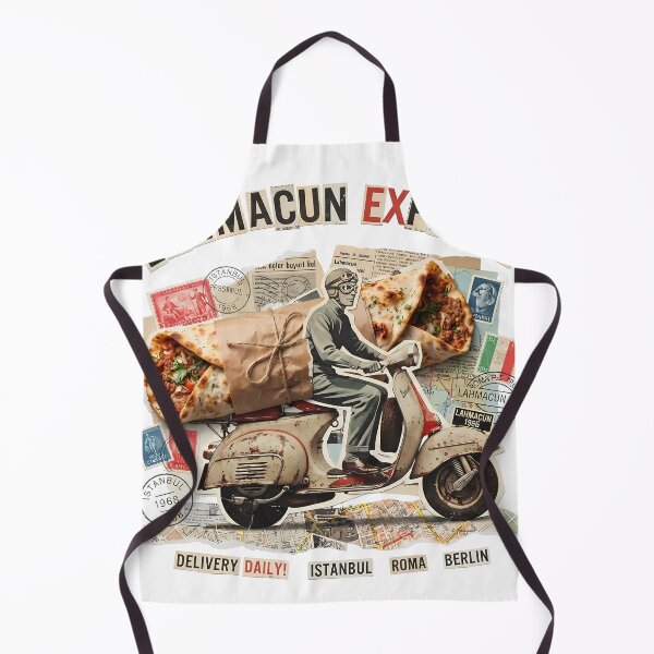 Item preview, Lahmacun Express Vintage Collage Print designed and sold by OzzFrequency.