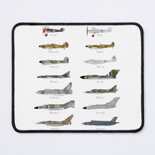 Item preview, Fighter Aircraft of the Royal Air Force Vintage Aviation Design designed and sold by Samrat Roy.