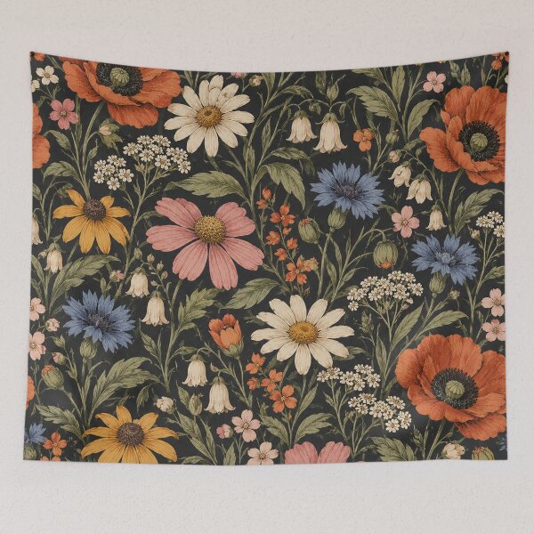 Item preview, Vintage Wildflower Meadow designed and sold by Glottopia.