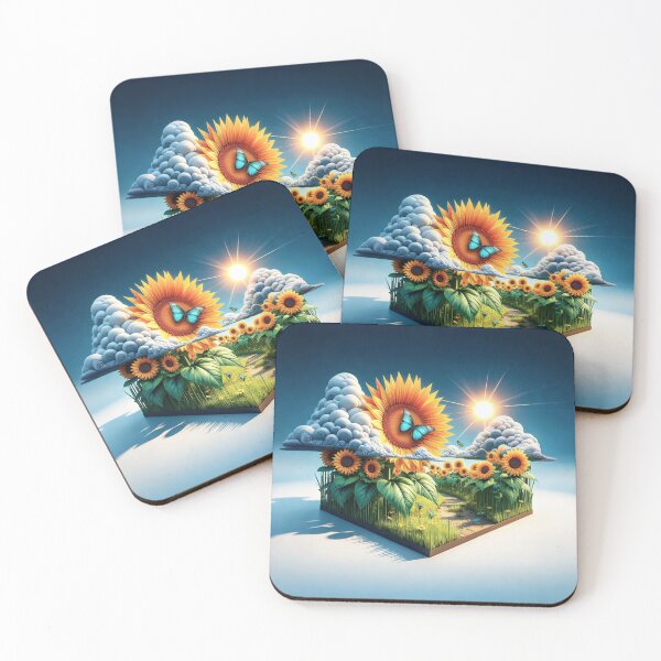 Item preview, Miniature world featuring sunflowers designed and sold by KingsArtworx 2.