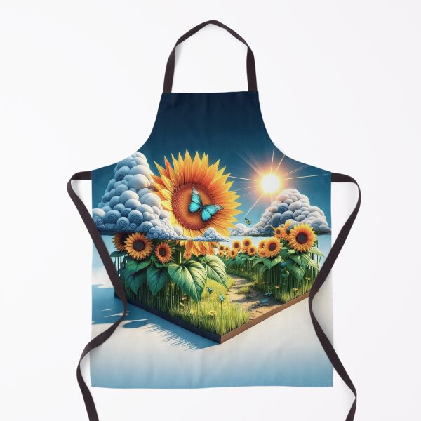 Item preview, Miniature world featuring sunflowers designed and sold by KingsArtworx 2.