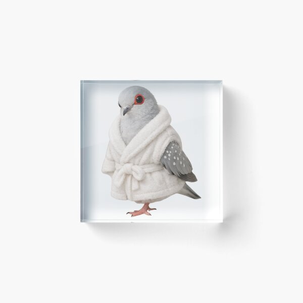 Item preview, Diamond Dove Fluffy Bathrobe designed and sold by Sillytoe.