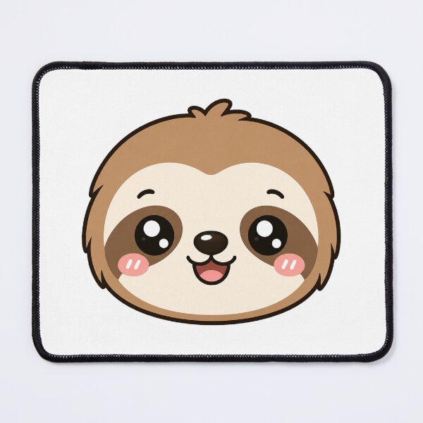 Item preview, Cute Kawaii Sloth Face designed and sold by Seculinator.