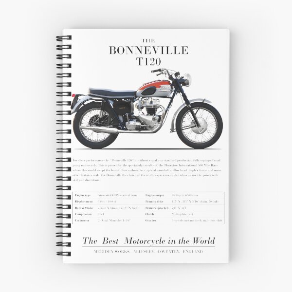 Item preview, Vintage Bonneville T Motorcycle Advertisement Classic Retro Design designed and sold by Samrat Roy.