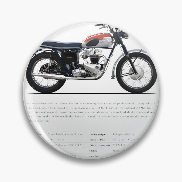 Item preview, Vintage Bonneville T Motorcycle Advertisement Classic Retro Design designed and sold by Samrat Roy.