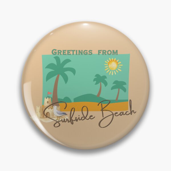 Item preview, Greetings from Surfside Beach Vintage Postcard Design designed and sold by DonnaRaine.