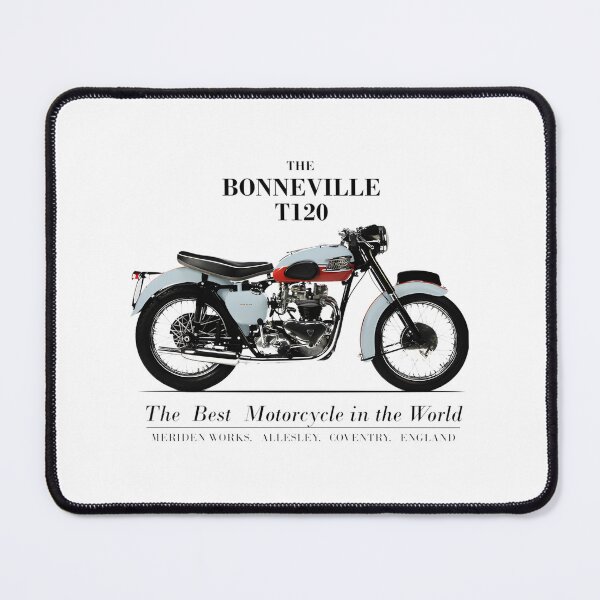 Item preview, Vintage Bonneville Motorcycle Advertisement Classic Retro Design designed and sold by Samrat Roy.