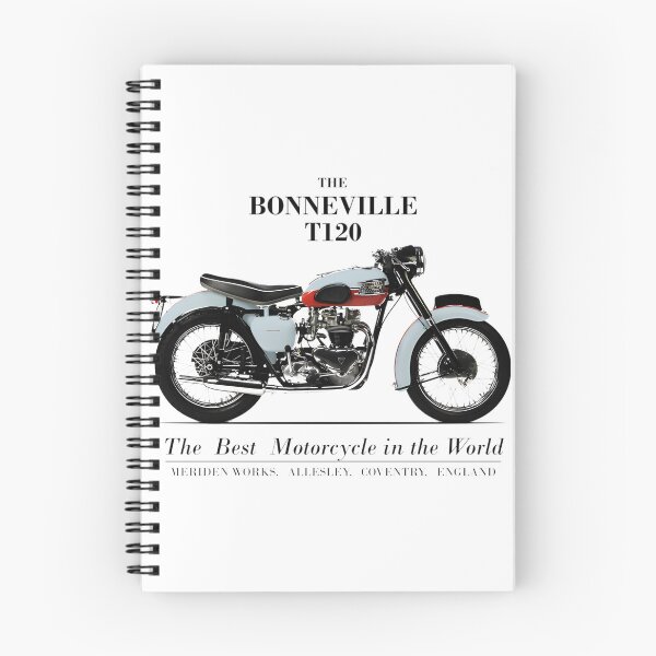 Item preview, Vintage Bonneville Motorcycle Advertisement Classic Retro Design designed and sold by Samrat Roy.