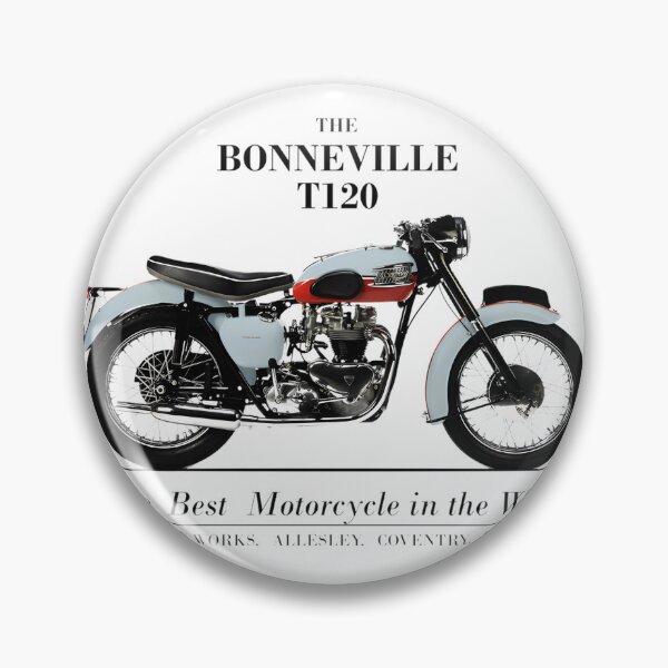 Item preview, Vintage Bonneville Motorcycle Advertisement Classic Retro Design designed and sold by Samrat Roy.