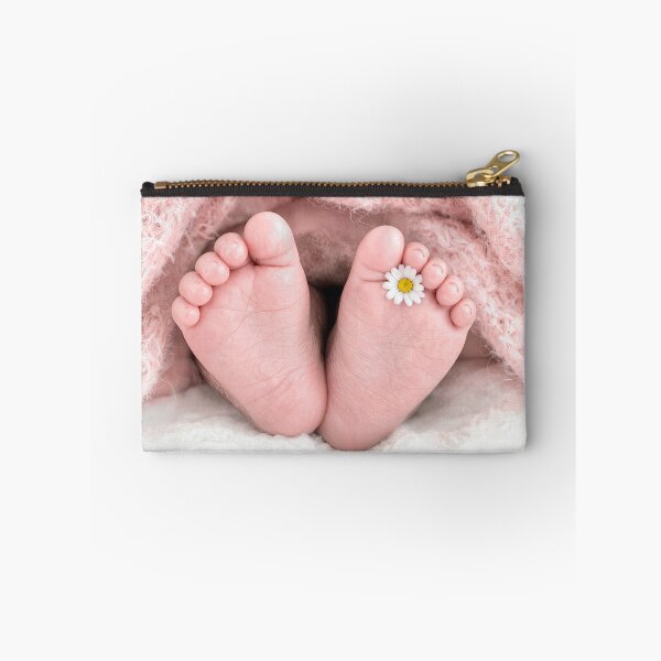 Item preview, Baby Feet Under a Pink Blanket with Daisy designed and sold by Maria Dryfhout.