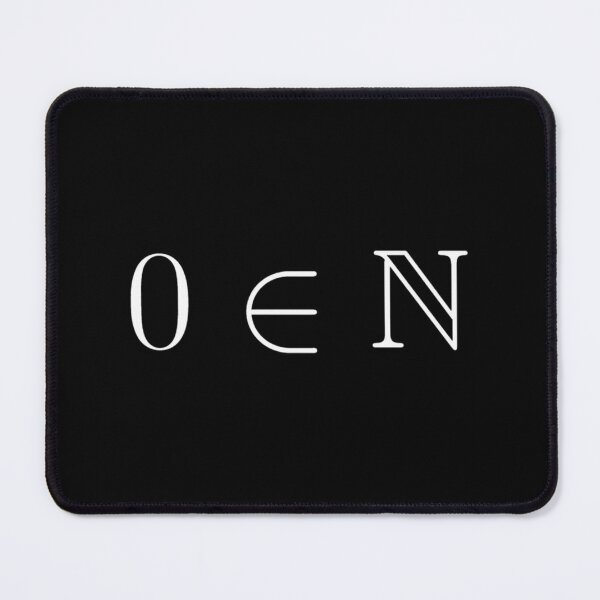 Item preview, Zero Is a Natural Number Minimalist White Text Design designed and sold by SYGMEGABOY.