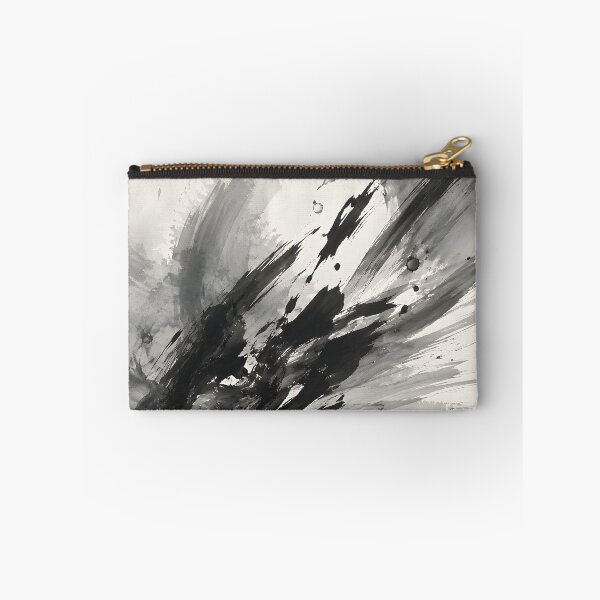 Aperçu de l'œuvre Black and White Ink Brush Abstract Expressionist Art créée et vendue par GutyzDesignsES.